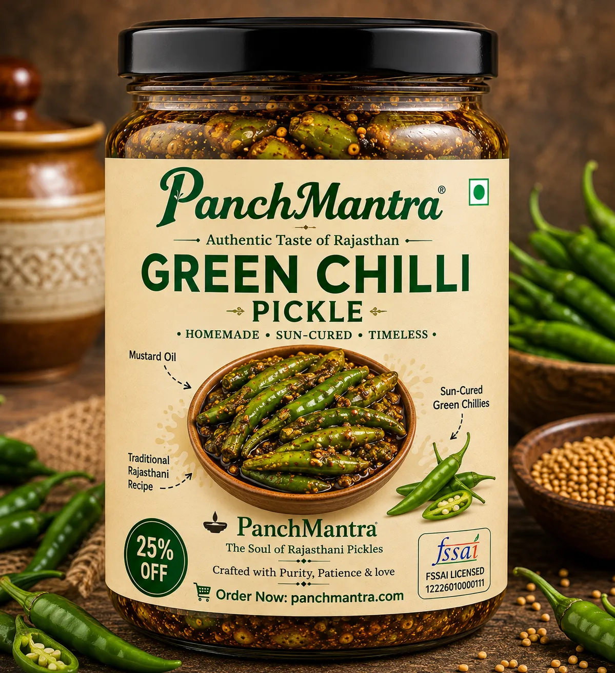 Spice Lovers Combo (Red Chilli + Green Chilli + Garlic)