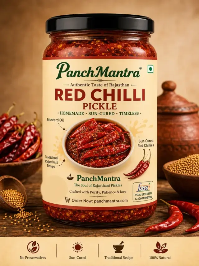 Red Chilli Pickle (Lal Mirch ka Achar)